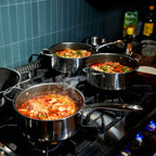Hybrid Saucepan with Lid, 5-Qt