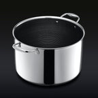 Hybrid Stock Pot with Lid, 10-Qt